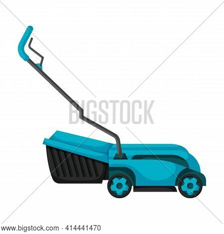 Mower Vector Icon.cartoon Vector Icon Isolated On White Background Mower.