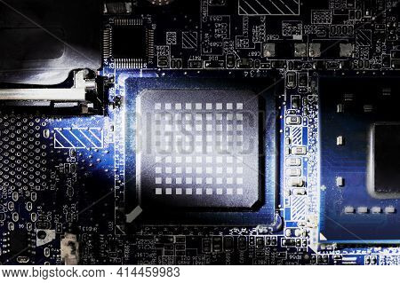 Cpu Processor Motherboard Mockup High Quality Photo