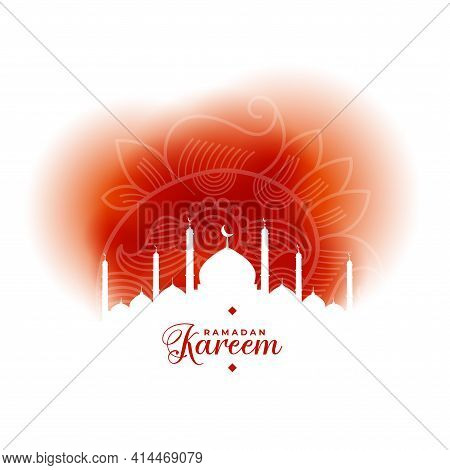 Nice Ramadan Kareem Islamic Style Background Vector Template Design