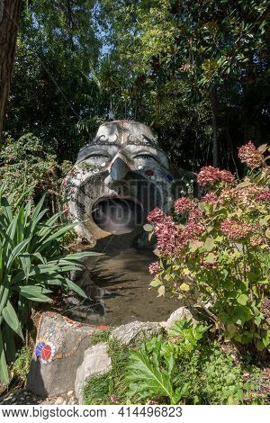André Heller Botanical Garden. Gardone Riviera (bs), Italy - August 25, 2020