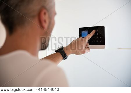 Touchpanel To Activate The Alarm. Burglary Protection.