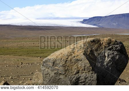 Kjolur / Iceland - August 25, 2017: Scenery Along The Kjolur Highland Road, Iceland, Europe