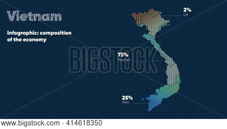 Card With A Stylized Oriental Overlapping Pattern And A Transform Effect. Oriental Gold Pattern With