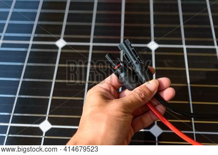 Mc4 Socket Connector Of Solar Cell Panel