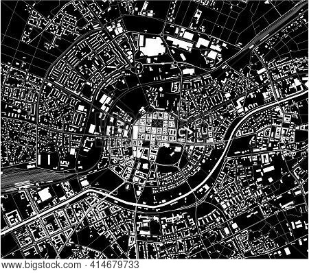 Map Of The City Of Timisoara, Romania