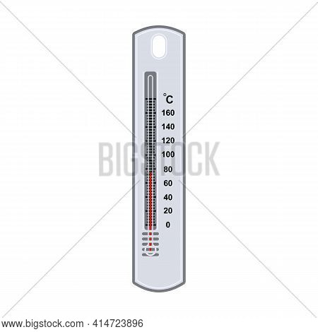 Temperature Vector Icon.cartoon Vector Icon Isolated On White Background Temperature.