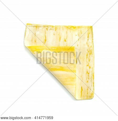 Closeup Wonton Wrapper Isolated On White Background