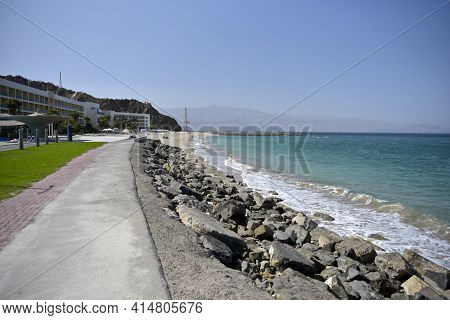 Radisson Blu Beach Resort, Dibba, Al Fujairah, United Arab Emirates March 21, 2021, View Of Beach An