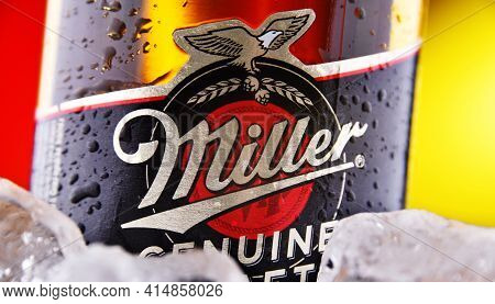 Bottle Of Miller Genuine Draft Beer