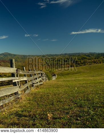 Photo Of An Old Fence In Vrancea Mountains