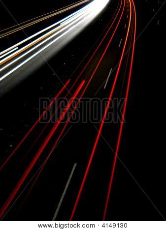 Lichter der Abend Verkehr