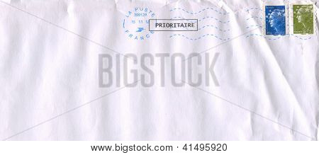 FRANCE - vers 2012 : Enveloppe postale avec timbres-poste dédiés à: femme, vers 2012.