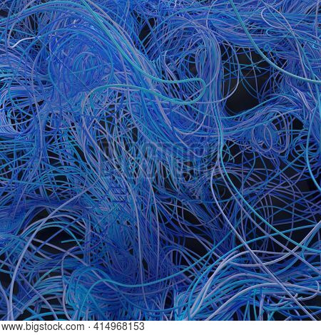 3d render of Swirl spline line abstract background. desktop wallpaper.