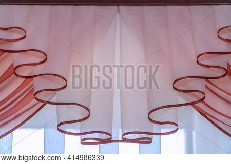 Beautiful On Organza Curtains For Background And Design