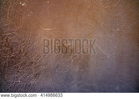 Texture Of Old Battered Leather For Background And Design