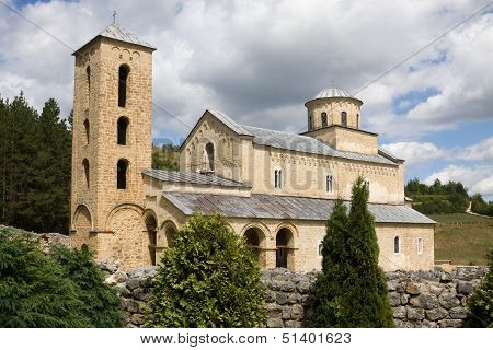 The Orthodox Sopocani Monastery In Serbia, Unesco World Heritage Site