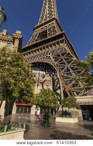 The Eiffel Tower At Paris Hotel In Las Vegas, Nv On May 20, 2013