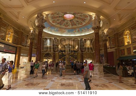 Caesars Palace Forum Shops Casino Entrance In Las Vegas, Nv On June 26, 2013