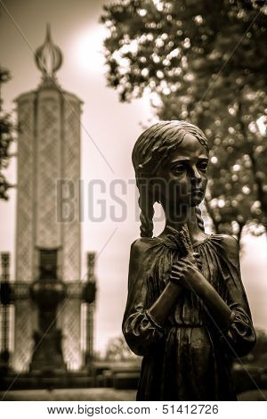 Kyiv, Ukraine - May 19: Memorial To The Holodomor Victims In Kyiv On May 19, 2012. Holodomor Was A M