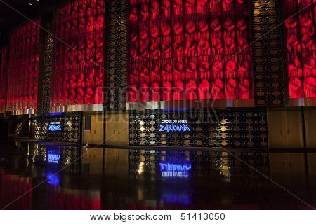 Entrance To Zarkana Theater At Aria In Las Vegas, Nv On August 06, 2013