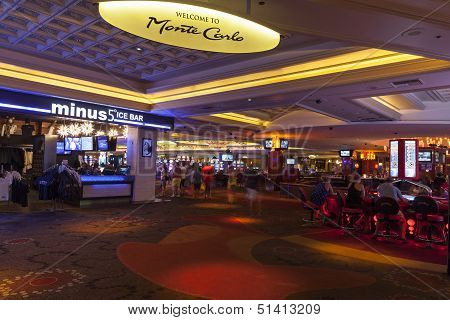 Monte Carlo Entrance In Las Vegas, Nv On August 06, 2013