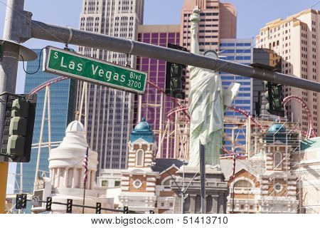 The Las Vegas Street Sign In Las Vegas, Nv On March 04, 2013