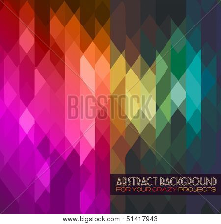 Disco club flyer template. Abstract background to use for music event posters or album covers.