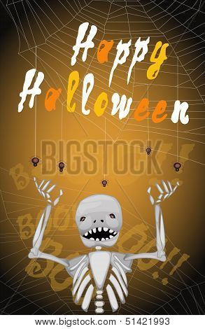 Skeleton and Spiders