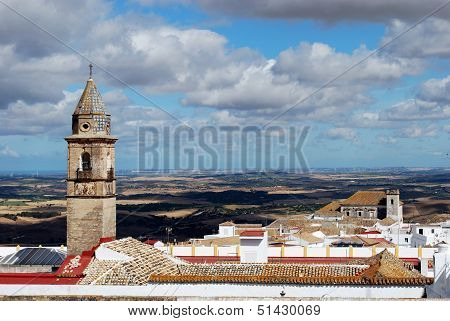 Town rooftops, Medina Sidonia, Spain.