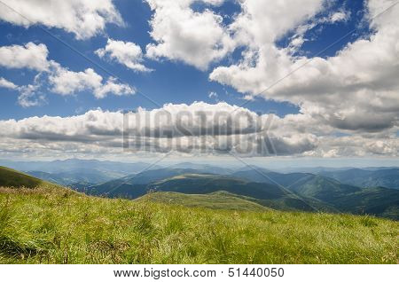 Carpathian Mountains next to Dragobrat, Ukraine