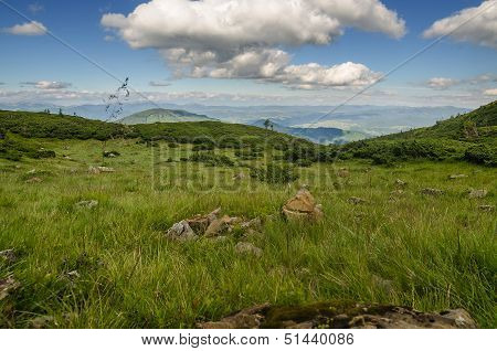 Carpathian Mountains next to Dragobrat, Ukraine