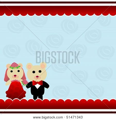 Wedding teddy bears
