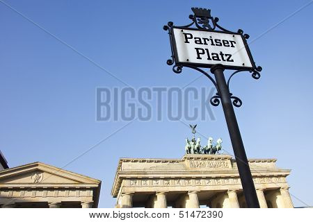 Brandenburg Gate Pariser Place