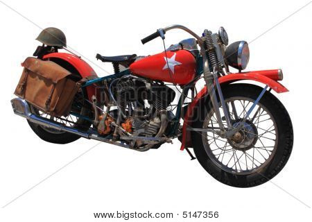 Moto su sfondo bianco