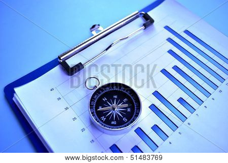 Magnetic Compass On A Graph