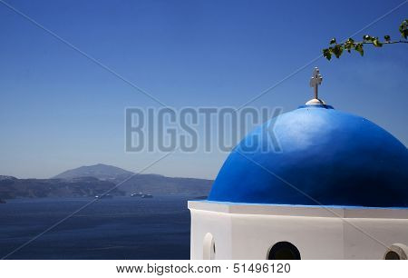 View Of Santorini's Island