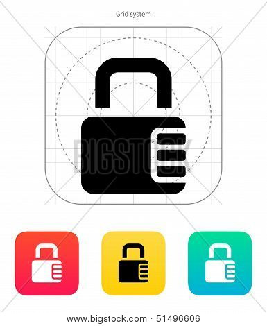 Lock with password icon.