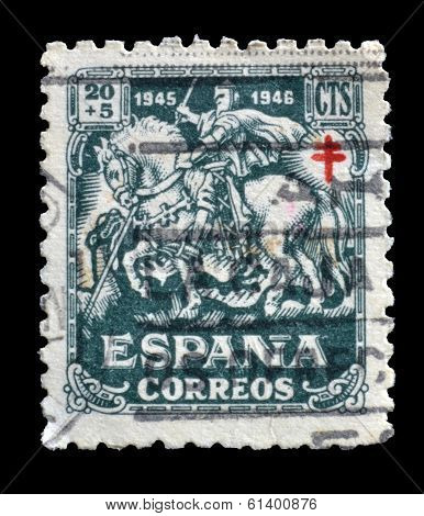 Old Spanish postage stamp