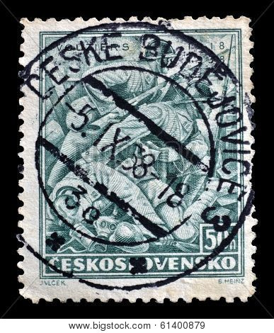 Old Czechoslovakia postage stamp