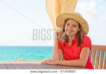 Young woman in hat