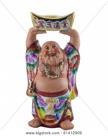 Chinese lucky and happiness god sculpture