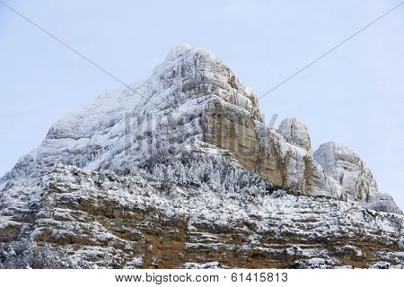 Oroel Peak in the Pyrenees, Jaca, Huesca, Aragon, Spain