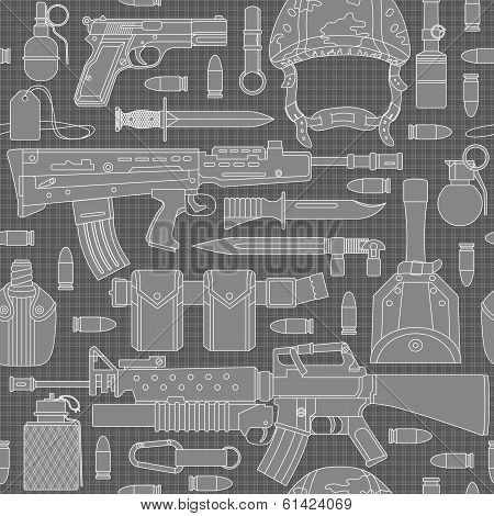 Seamless Military Pattern