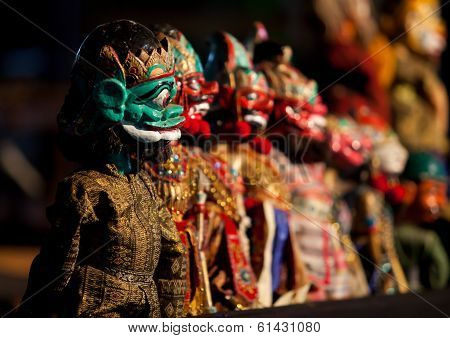 Sundanese Puppets Wayang Golek at Saung Udjo Bandung Indonesia