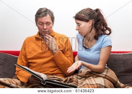 Daughter With Alzheimer Father