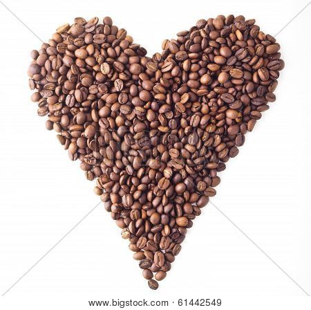 Sight 'Heart' from Coffee beans