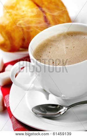 Coffee in white cup