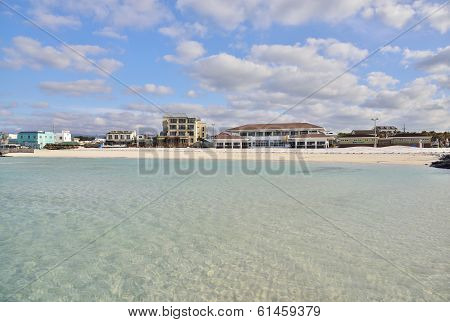 View From Hyeopjae Beach In Jeju Island, Korea