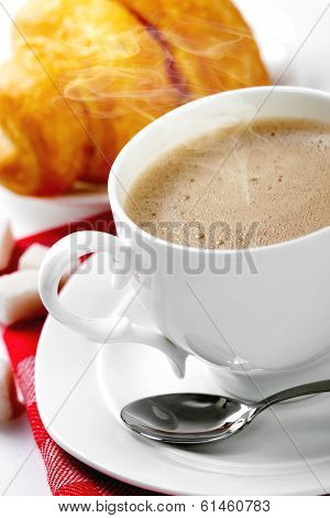 Coffee in white cup