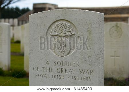New British Cemetery In Flanders Fields Great World War
